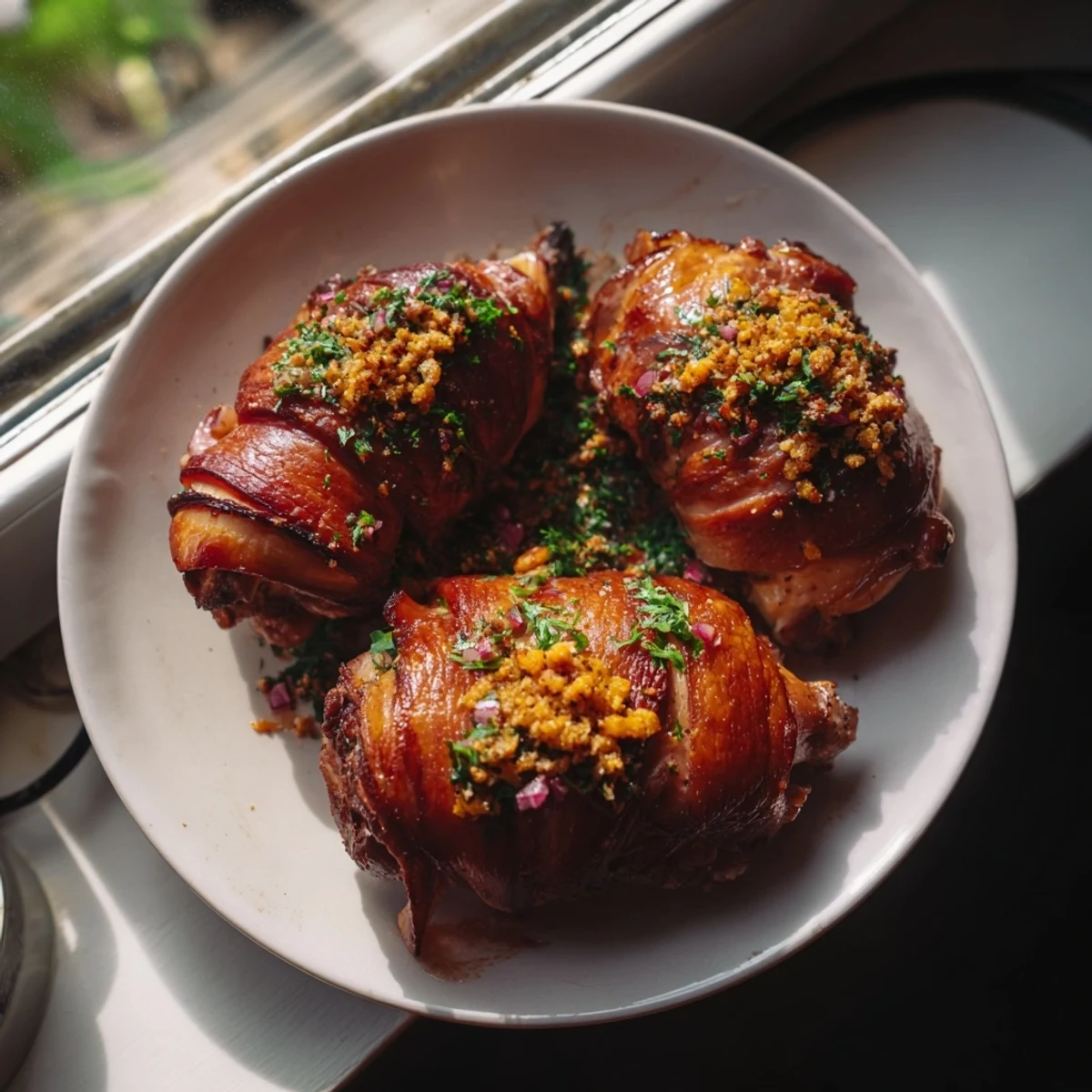 Golden-brown, crispy-skinned roasted turkey, ready for carving and a delicious holiday feast.