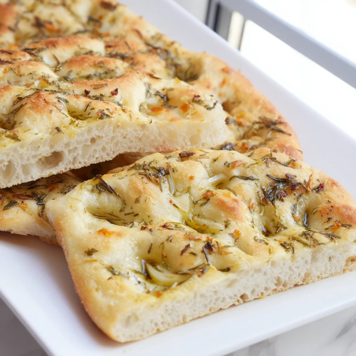 Garlic Herb Focaccia Bread