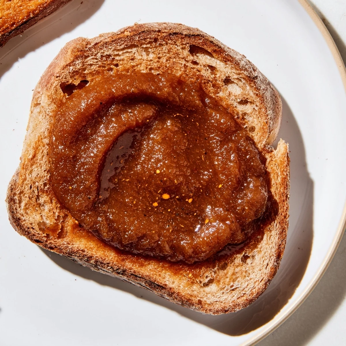 Spiced Apple Butter Toast