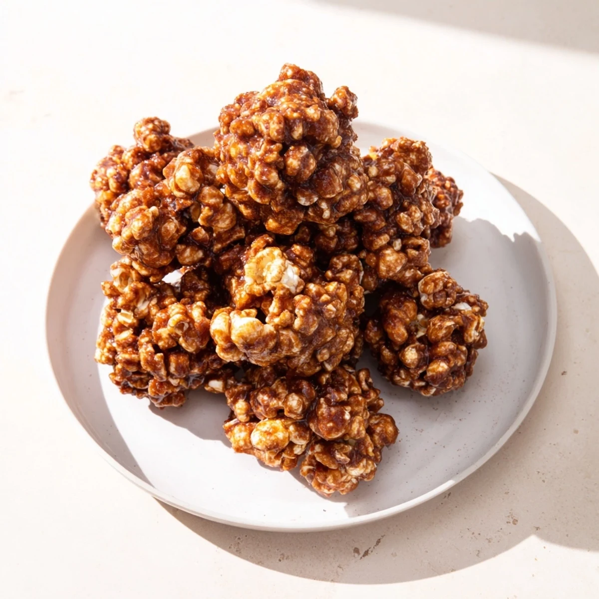 Delicious, homemade gingerbread popcorn with rich molasses flavor, a perfect movie night treat.
