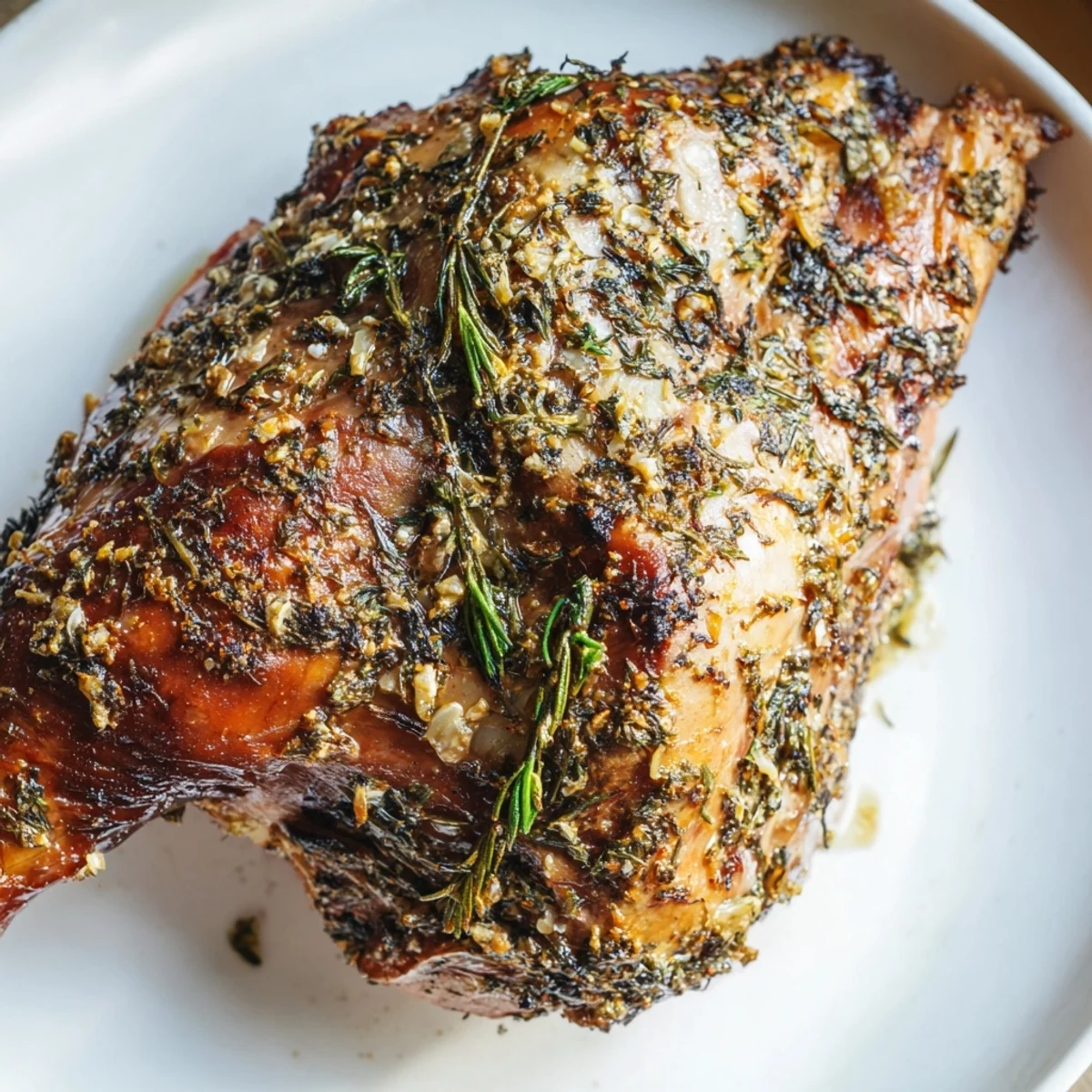 Juicy roasted turkey legs, expertly seasoned and paired with bright lemon and fragrant herbs.