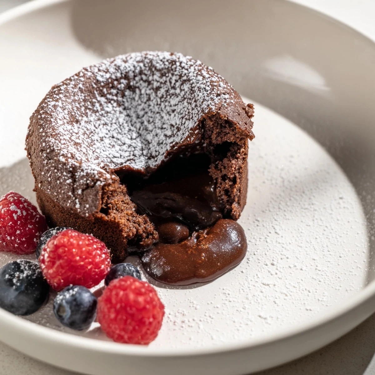 Decadent Molten Chocolate Cake