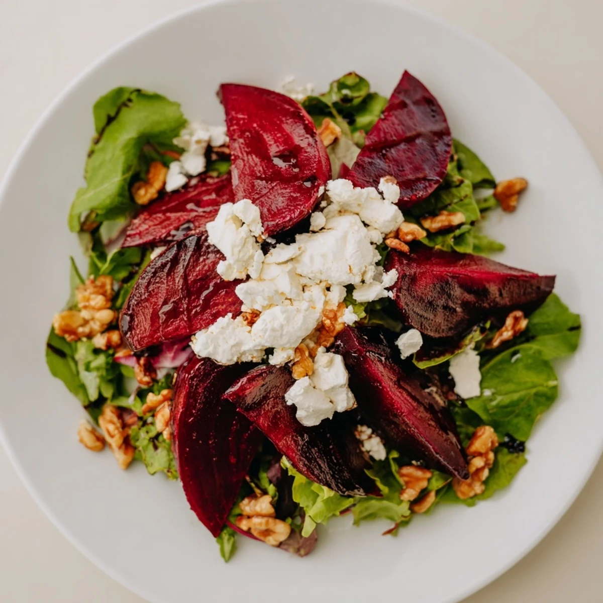 Beet Goat Cheese Walnuts Salad