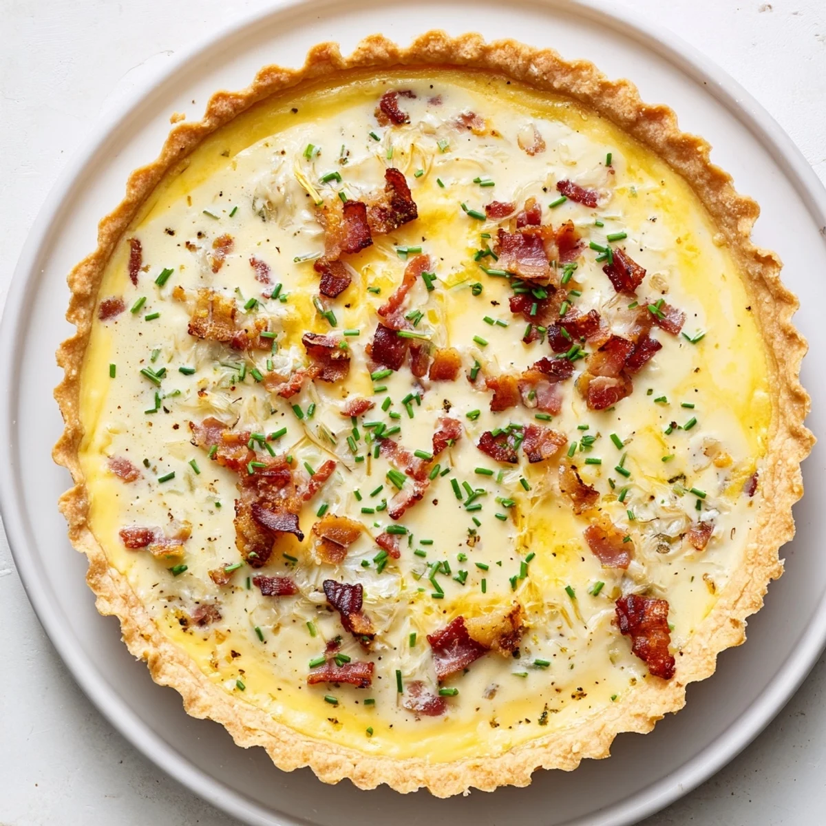 Golden-brown quiche, a savory French delight, boasts a flaky crust and cheesy, creamy filling.