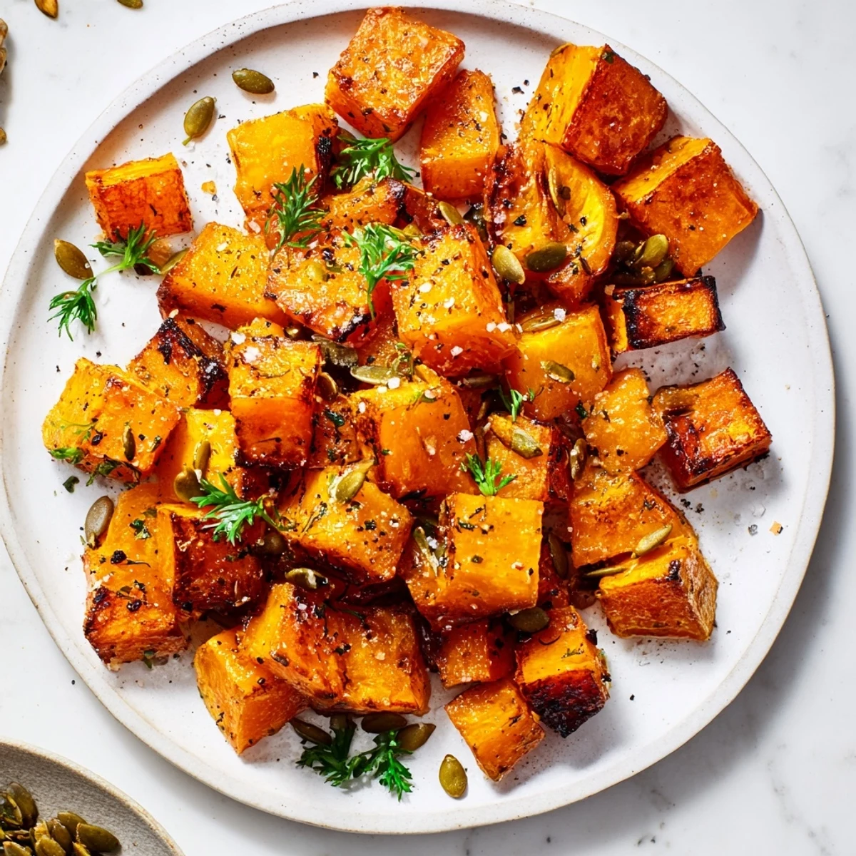 Tender Roasted Pumpkin Cubes