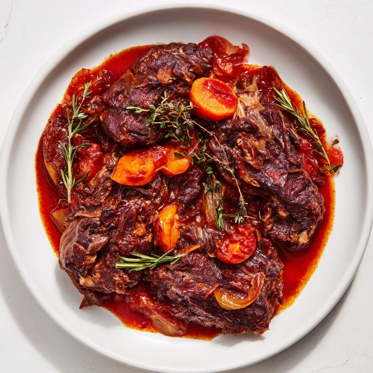 Aromatically spiced braised lamb, showcasing tender meat and a hearty, flavorful sauce.