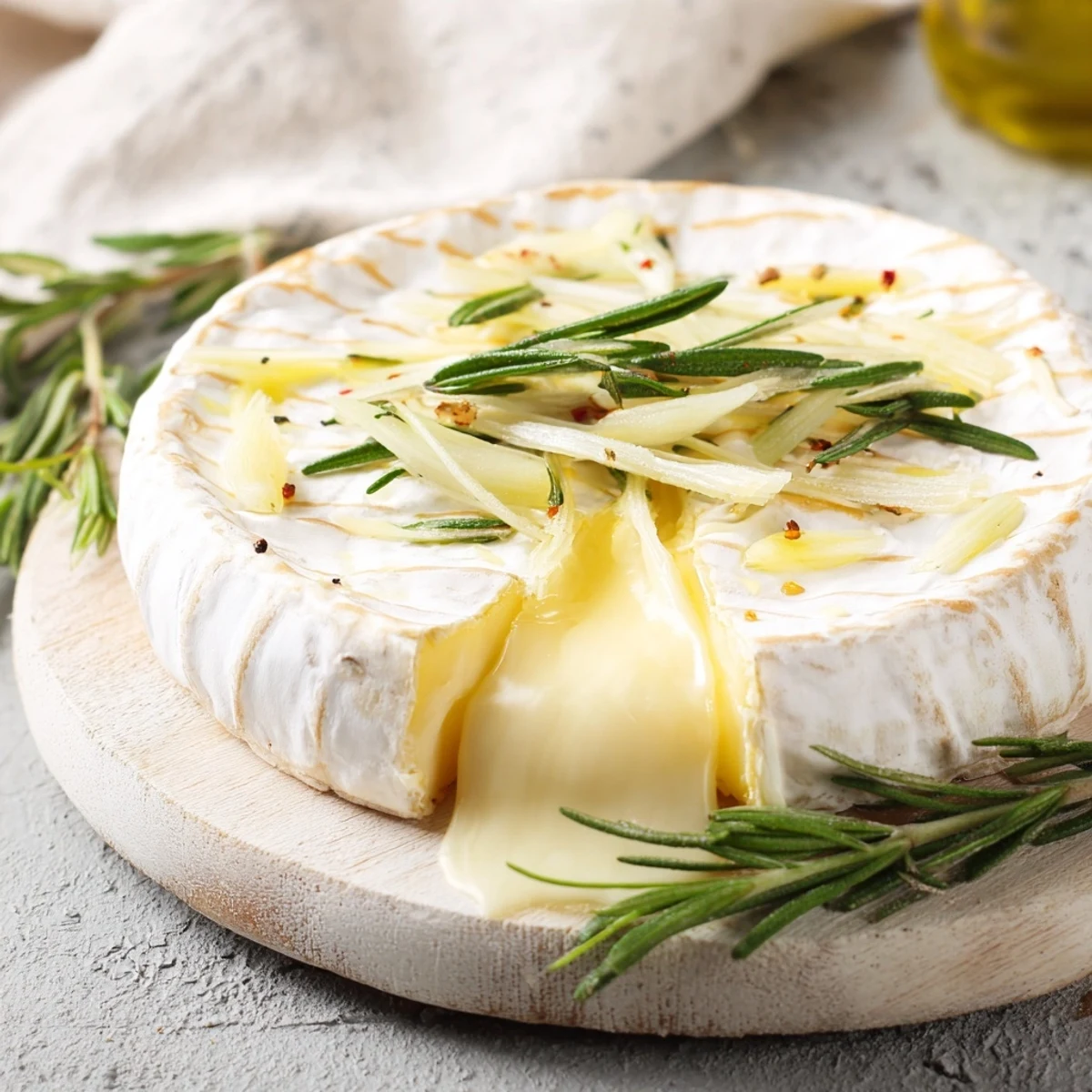 Enjoy this creamy, rich baked Camembert appetizer, ready to dip crusty bread into.