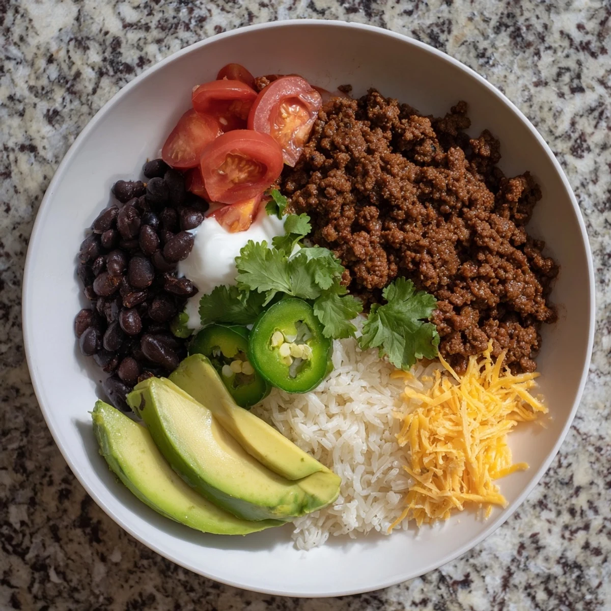 Beef Burrito Bowls Rice