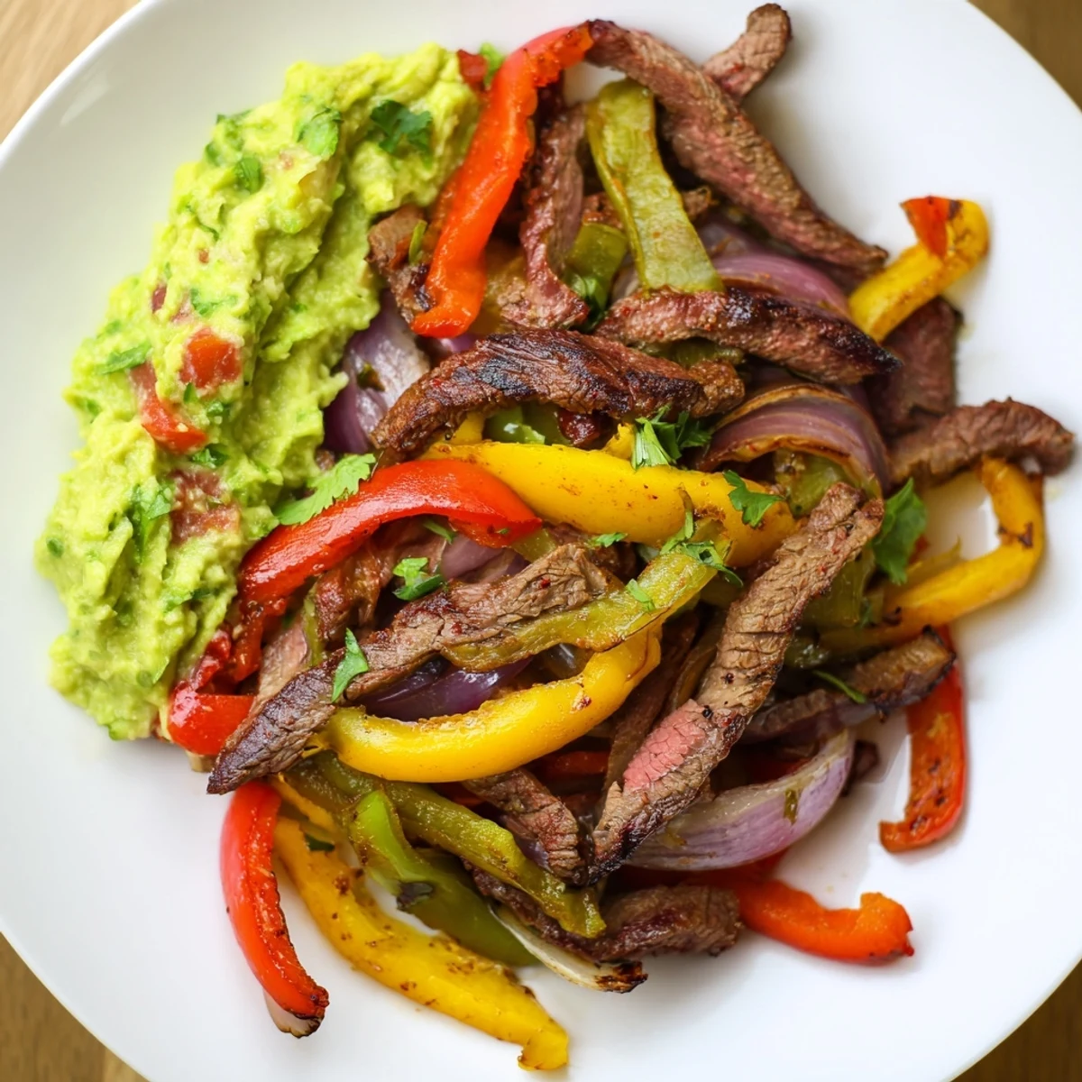 Beef Fajitas with Guacamole