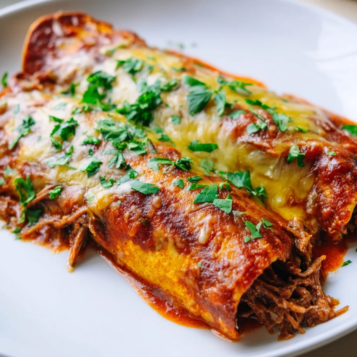 Beef Enchiladas Green Sauce