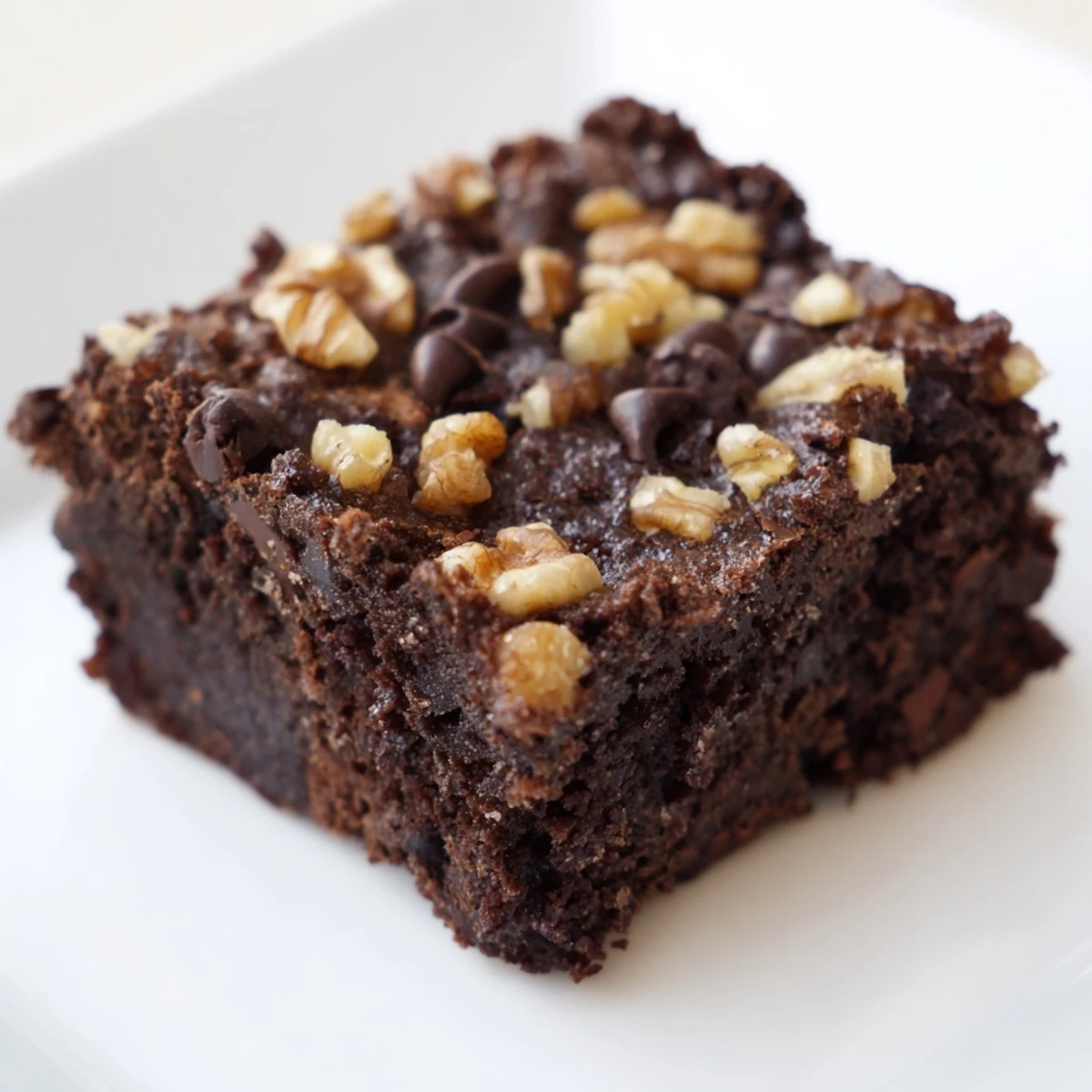 Freshly baked Chocolate Fudge Brownies with Walnuts cooling on a wire rack, showcasing a rich, crackly top and gooey center.