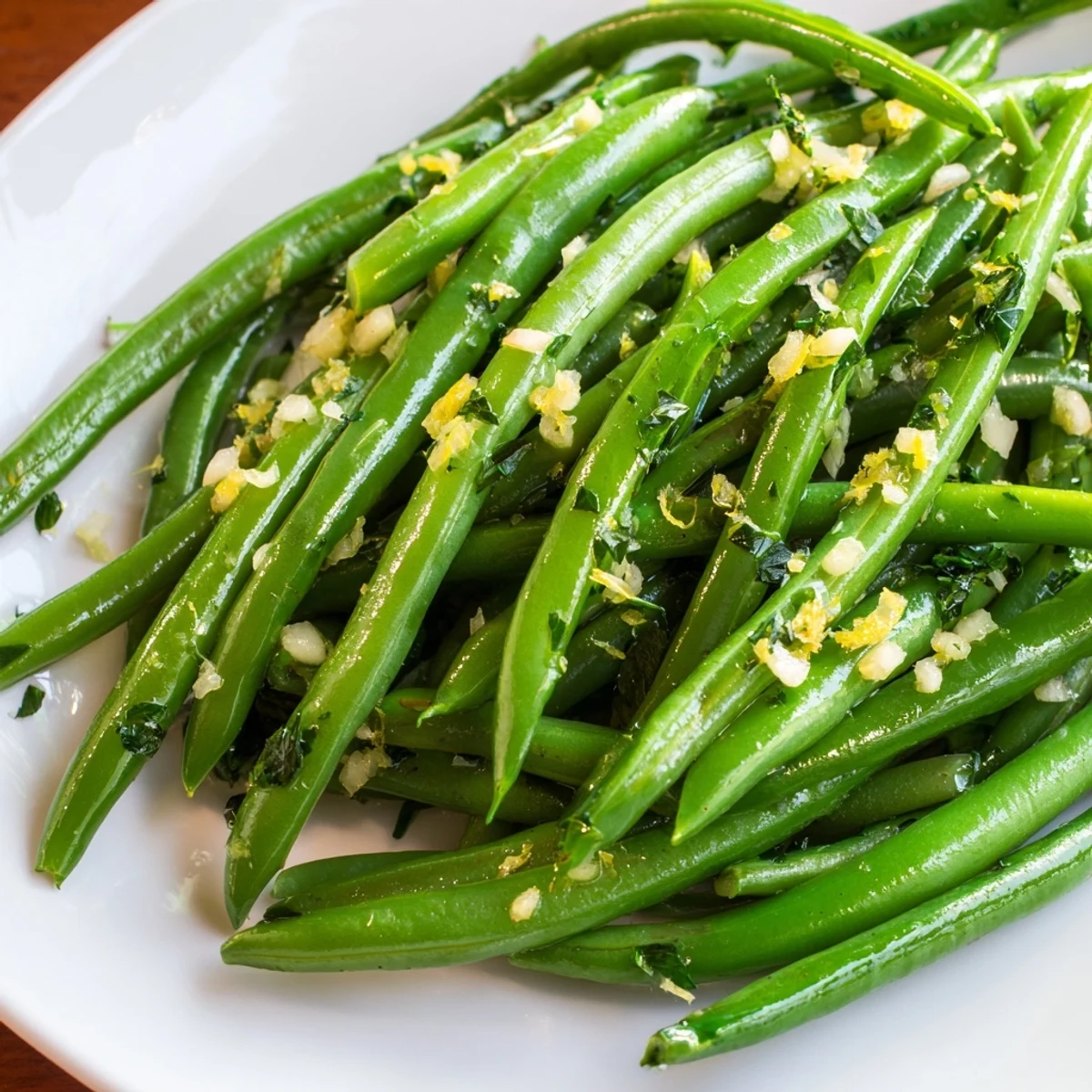 Lemon Green Beans Garlic