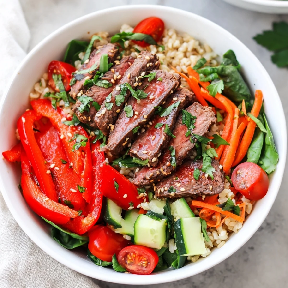Steamed broccoli florets and rice served in a ceramic bowl for a healthy meal.