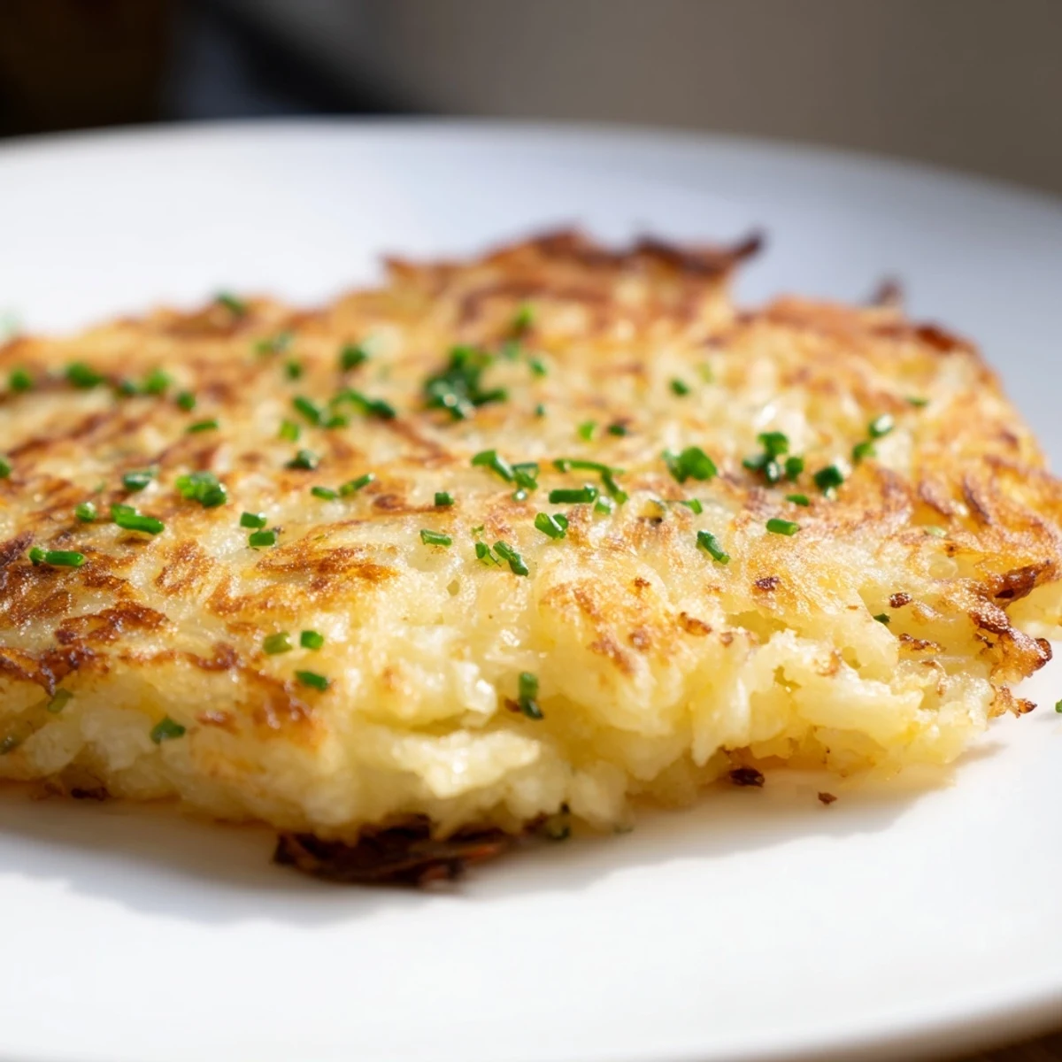 Golden-brown Irish Boxty Potato Pancakes sizzle in a skillet with a crispy, buttery edge.