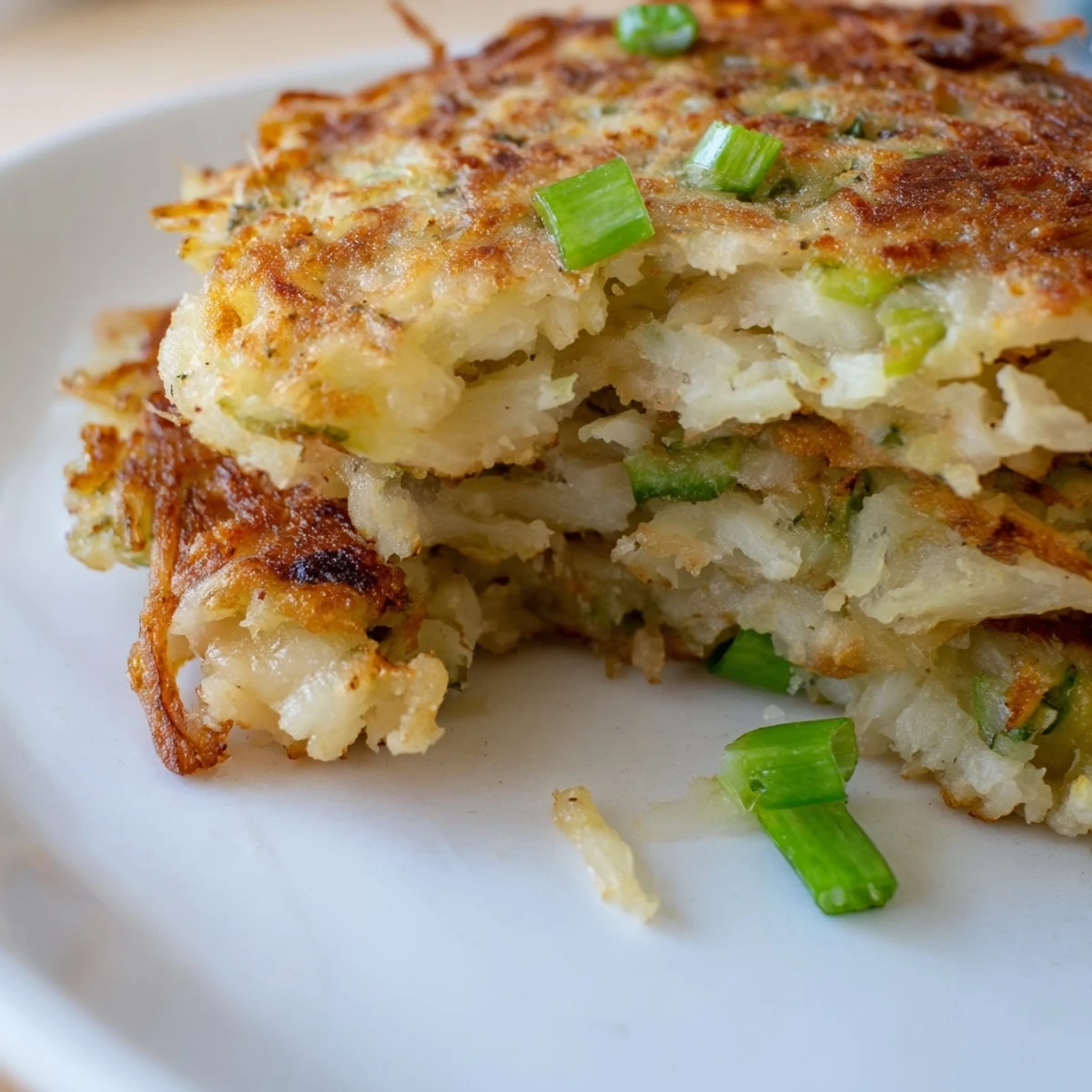 Golden-brown Irish Boxty Potato Pancakes being served hot from the skillet, showcasing their crispy edges and tender, potato-filled centers.
