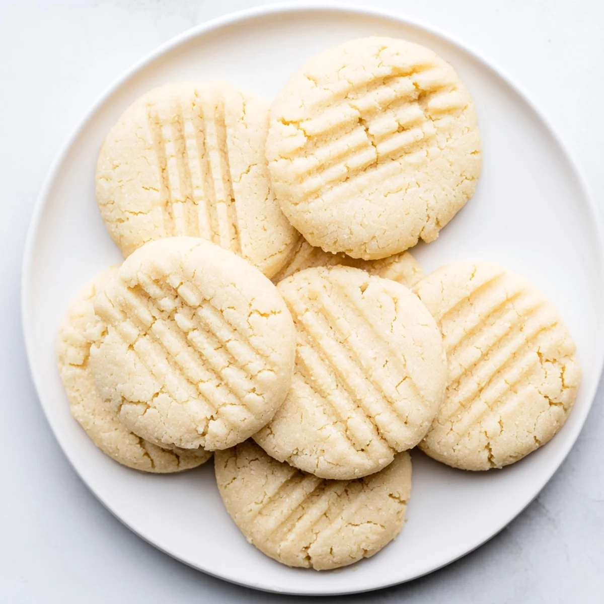 Close-up of Keto Butter Cookies revealing a light, crumbly interior and delicate edges, perfect for low-carb snacking.