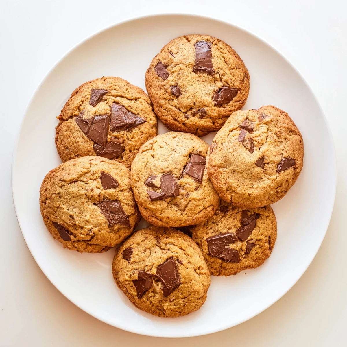 Soft chewy pumpkin spice chocolate chip cookies cooling on a wire rack with pumpkin pie spice dusted nearby