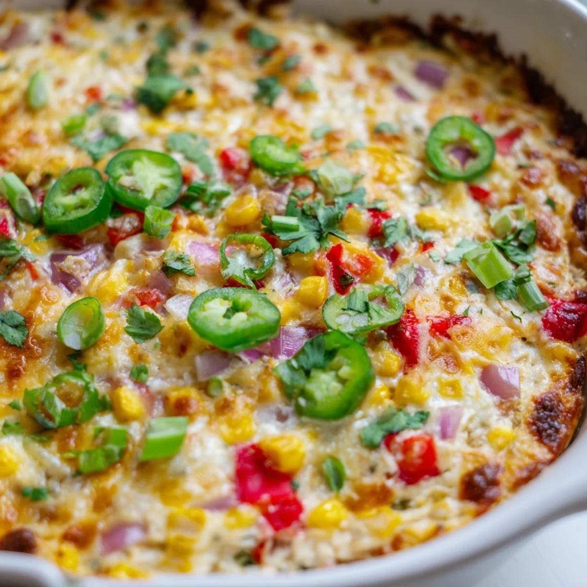 Creamy Spicy Roasted Jalapeno Cowboy Cream Cheese Dip topped with fresh cilantro and melted cheese