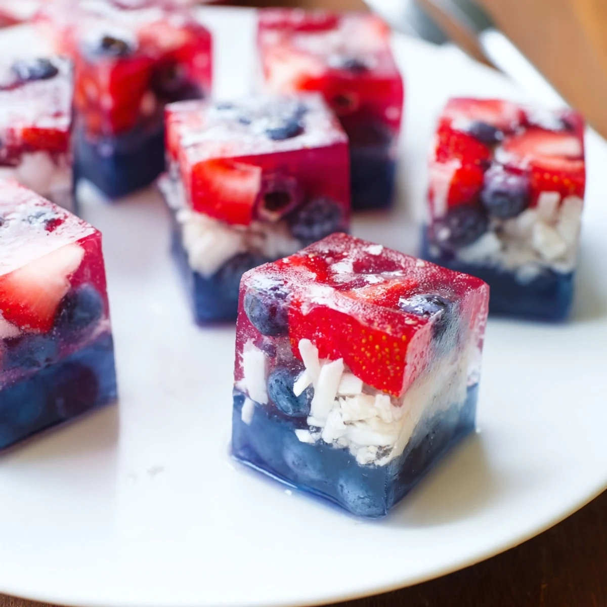 Chilled Red White And Blue Ice Cubes Recipe brightening lemonade at summer picnic