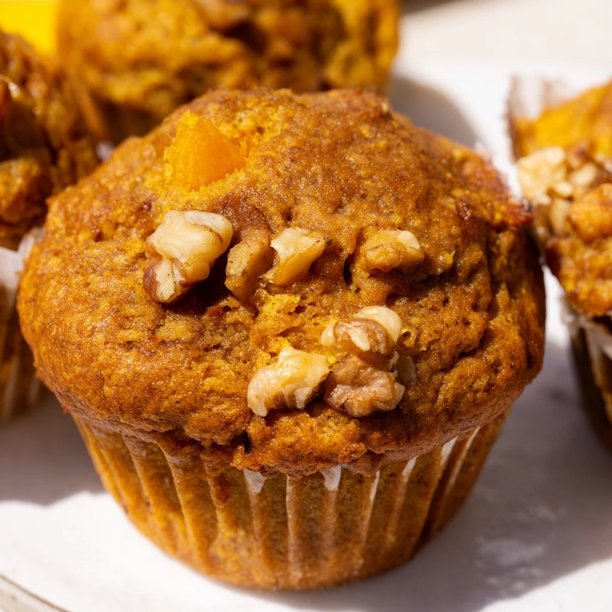 Wholesome butternut squash banana muffins with spiced aroma, ready for a healthy morning treat