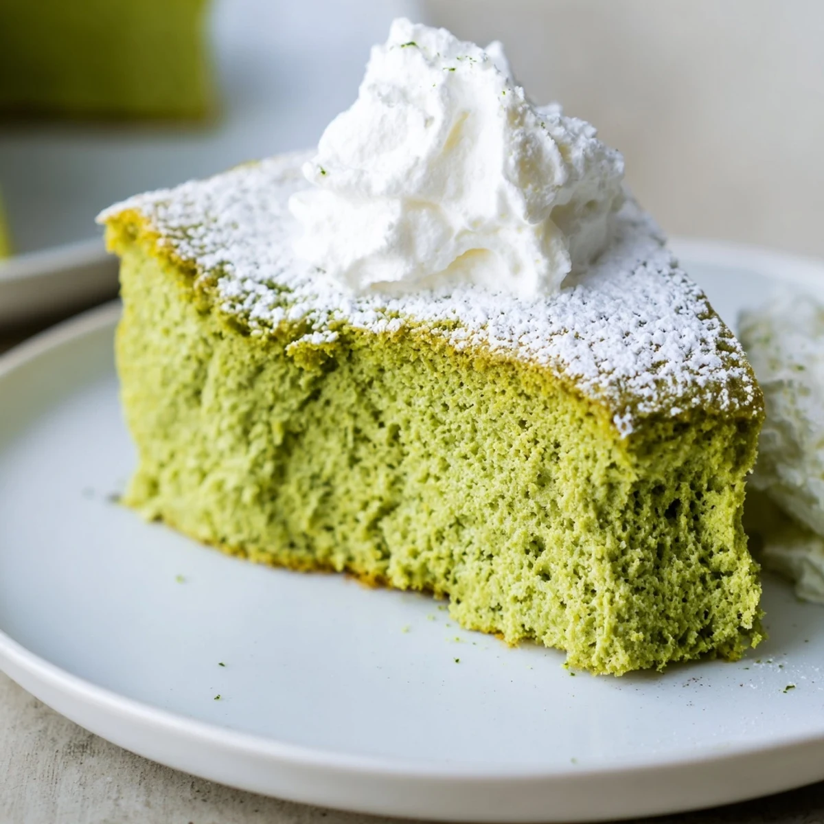 Traditional matcha cake recipe featuring a tender sponge, ideal for elegant afternoon tea.